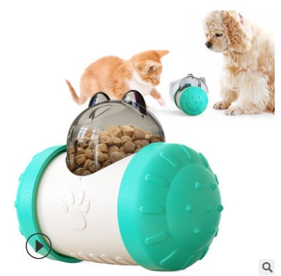 Funny Dog Treat Leaking Toy With Wheel