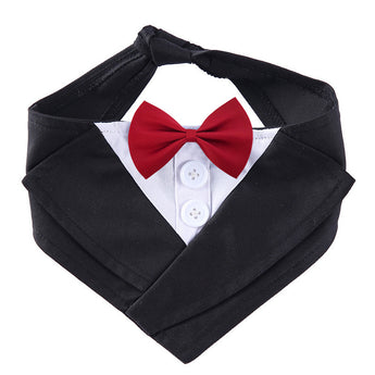 Dog Gentleman Suit Bow Tie