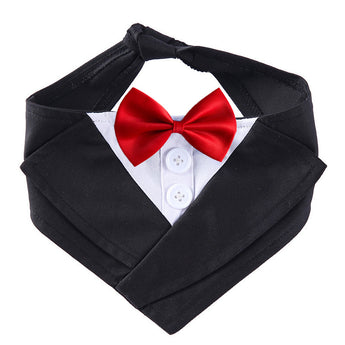 Dog Gentleman Suit Bow Tie