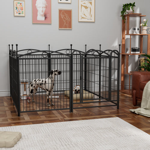 32 Inch 8 Panel Metal Dog Fence (Outdoor Playpen)